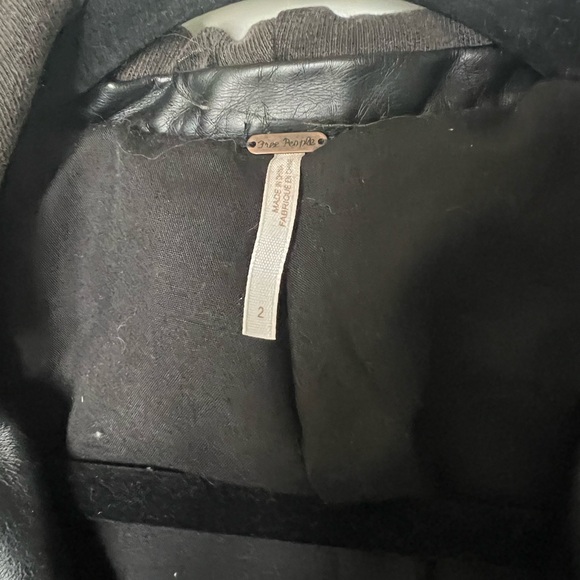 Free People leather jacket - Picture 3 of 6